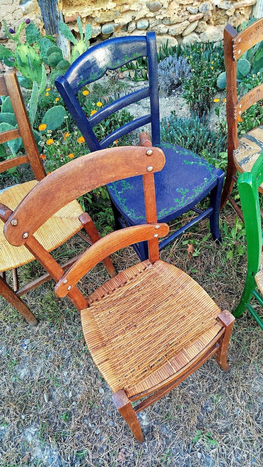 6 antique chairs