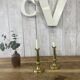 Pair of brass candlesticks