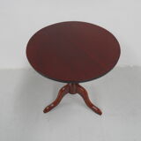 Antique mahogany round side table