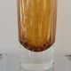Blown glass vase bubbled from a glassworks in Poland
