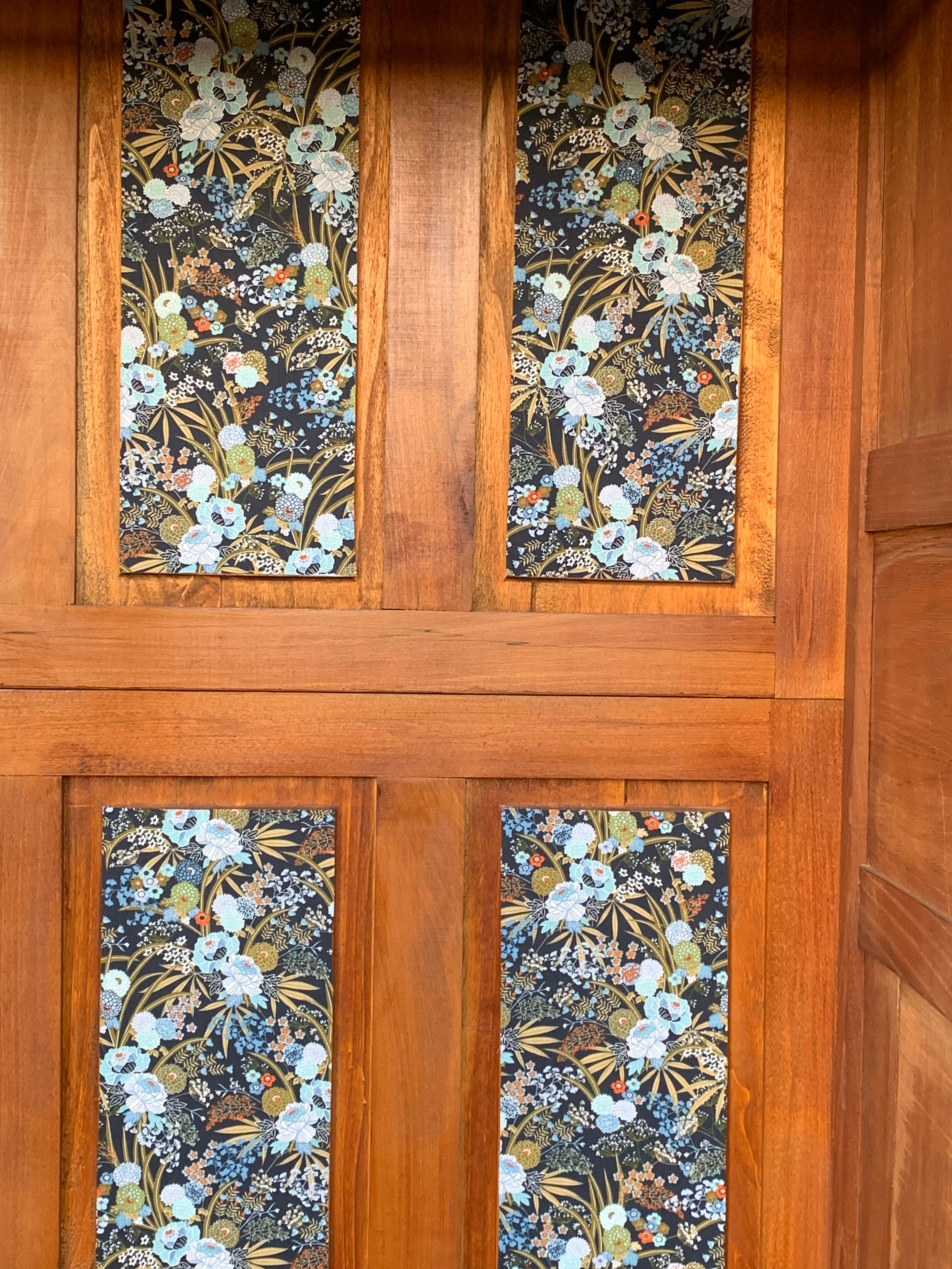 Parisian art deco wardrobe blue gray 1930