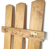 Vintage wooden coat rack wardrobe 9 hooks