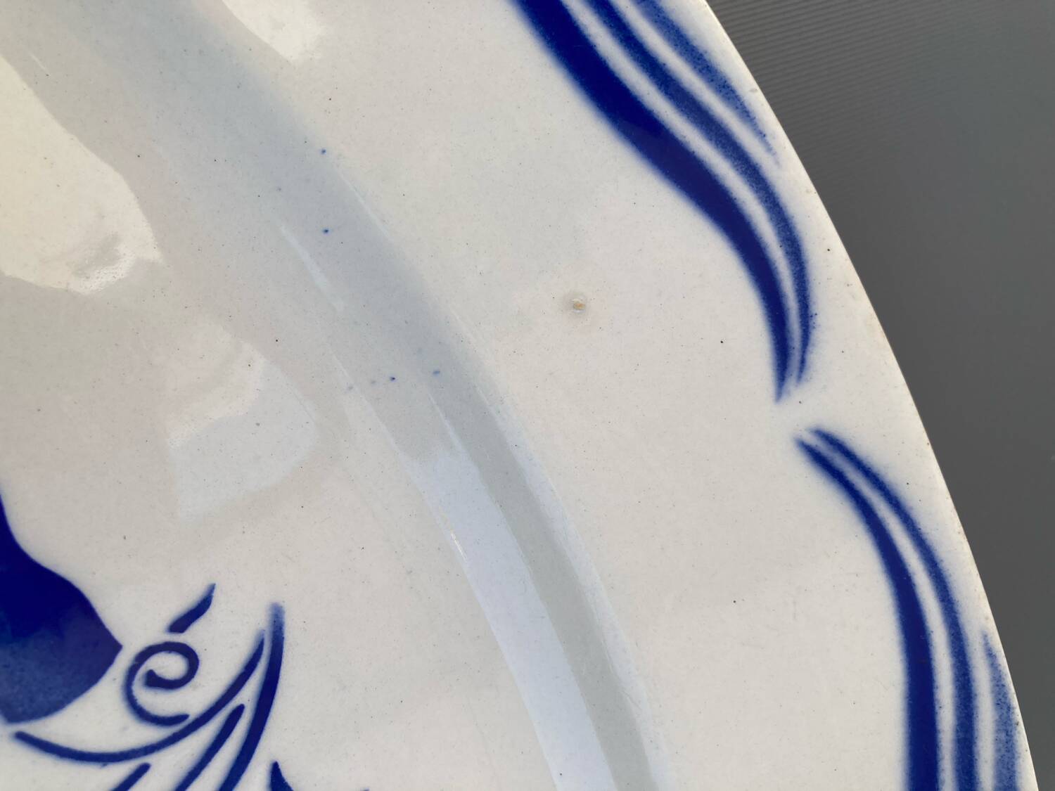 Oval dish in Badonviller earthenware