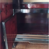 TV cabinet, hi-fi in decorated lacquered wood