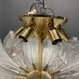 Venetian murano glass flush mount, 1980s