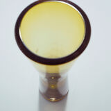 Vase en verre jaune scandinave
