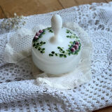 Poudrier en verre opaline Pierre Scheinder