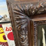 Large carved wooden mirror