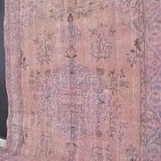 Tapis décoratif en laine noué à la main rose, sku 1917