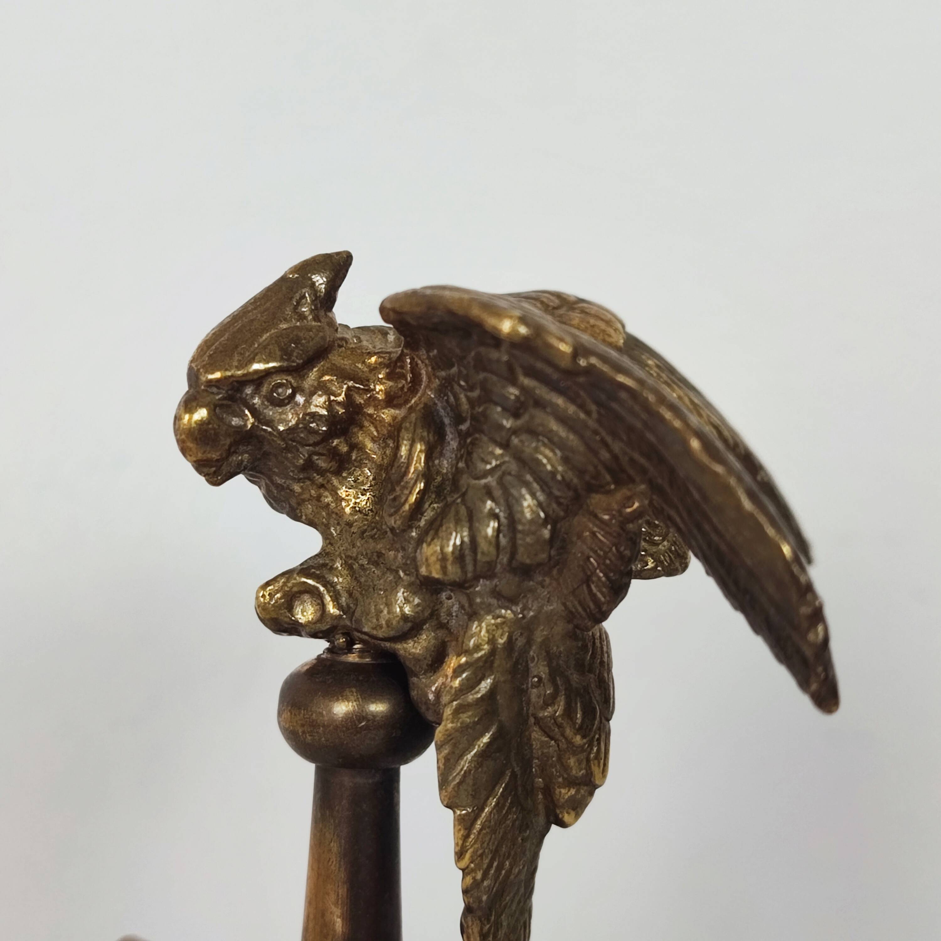 Porte bijoux "perroquet" bronze