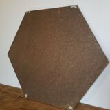 Vintage hexagonal mirror 1970 78x68 cm
