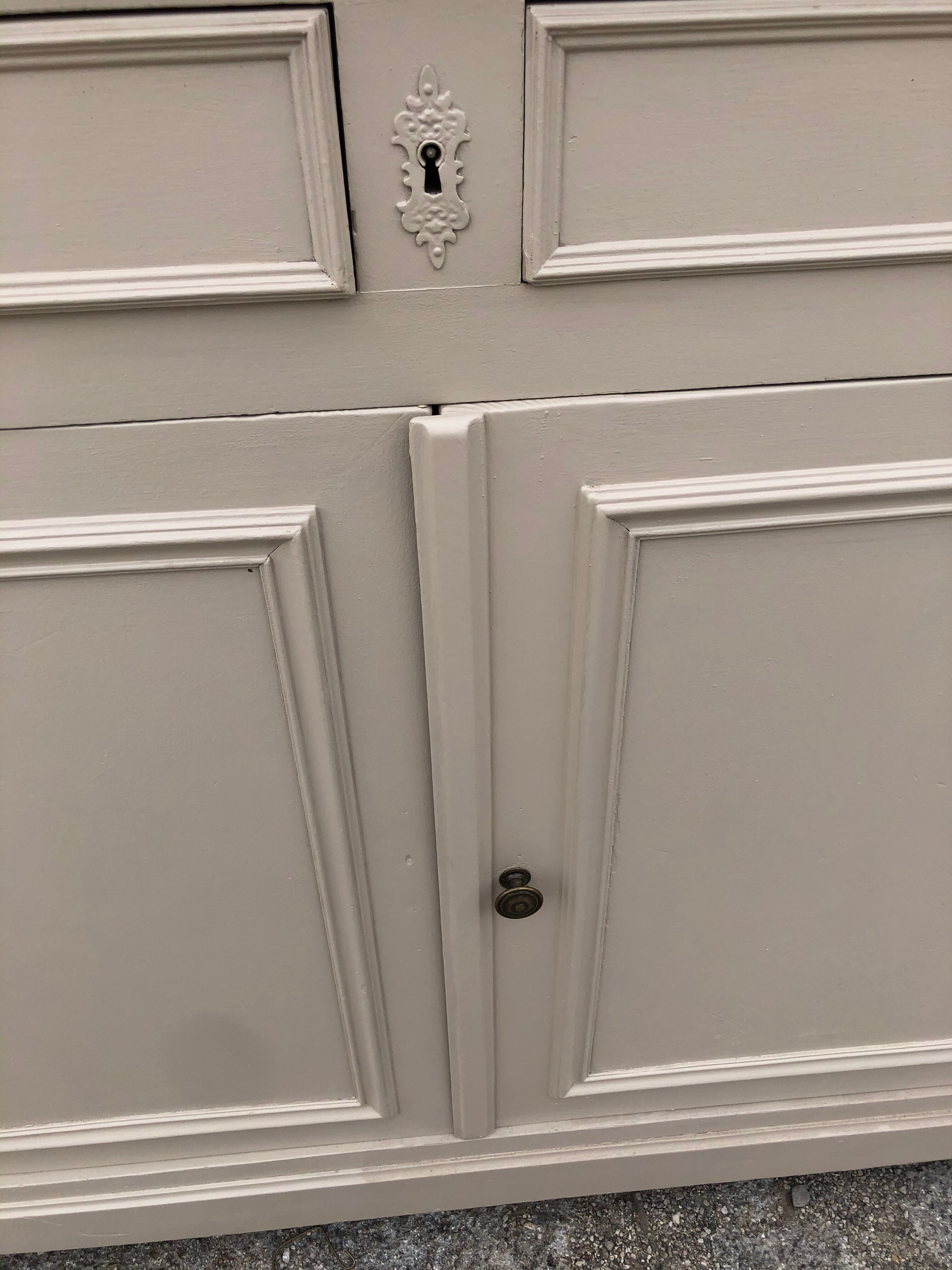 Old beige patina buffet