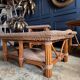 Coffee Table And Pair Of Sofa Ends From The 70s In Bamboo - 20th Century