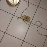 Vintage brass e-reader floor lamp