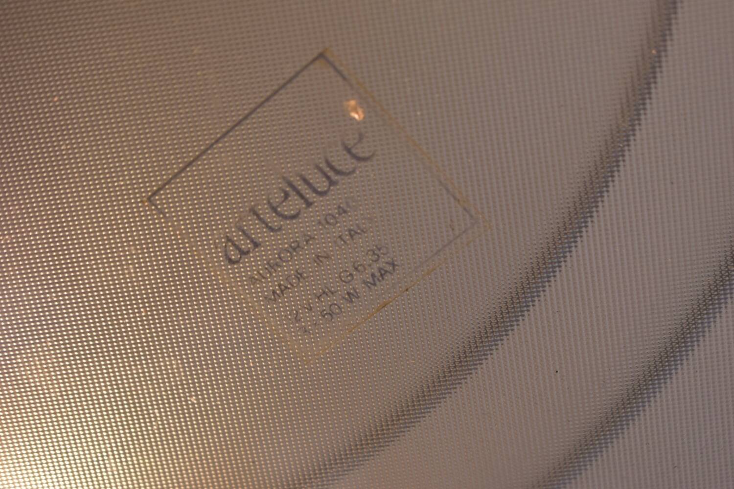 Aurora Arteluce 1040 pendant chandelier 1980s