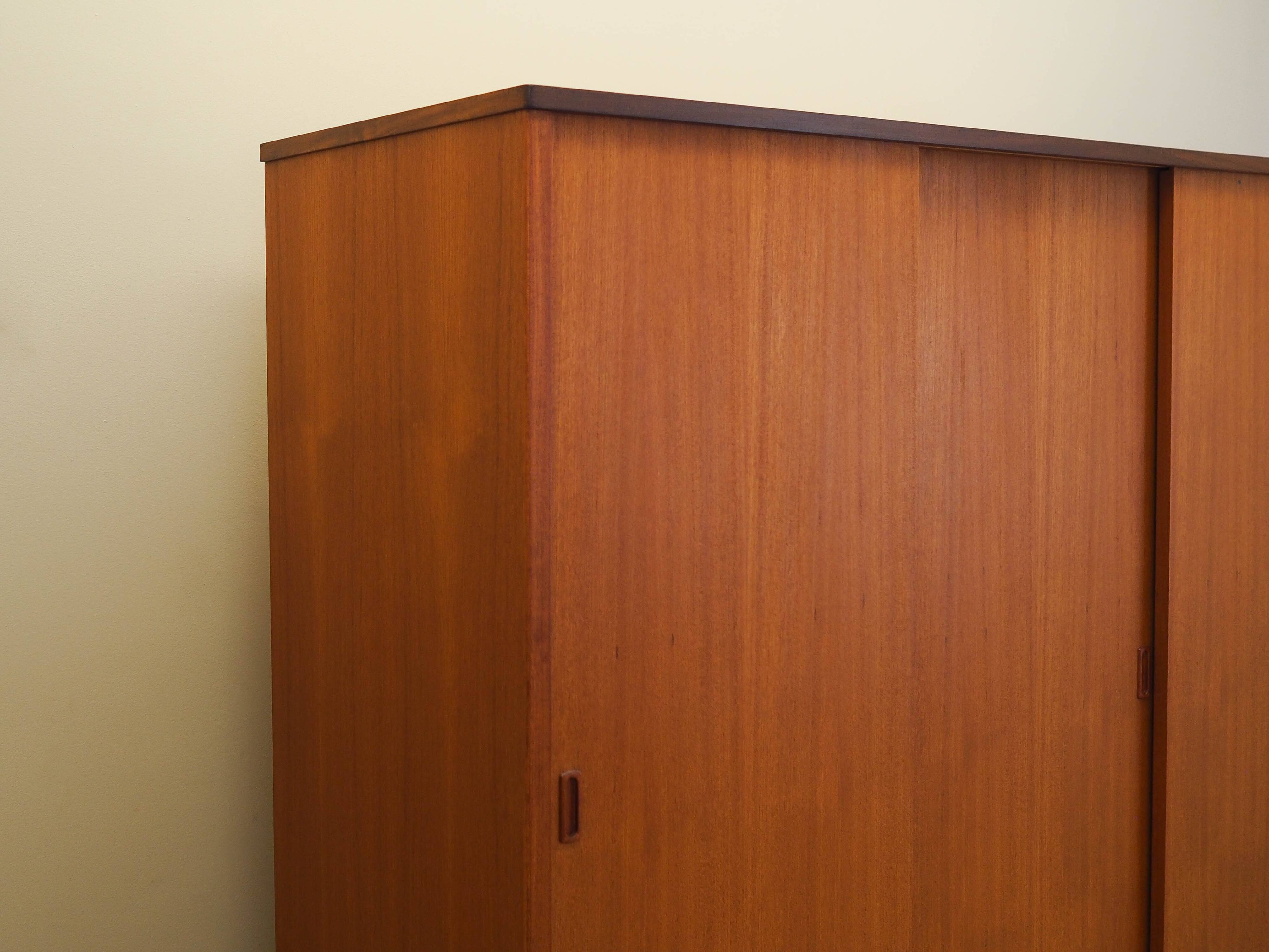 Teak wardrobe, Danish design, 1960s, manufacturer: Denmark