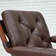 1970s, Norwegian armchair by Jon Hjortdal, furniture leather, bent wood.