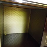 Meuble bar lumineux, corpus en bois laqué 1960/1970