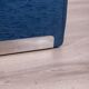 Vintage coffee table from the 70s, blue fabric, tasty designs