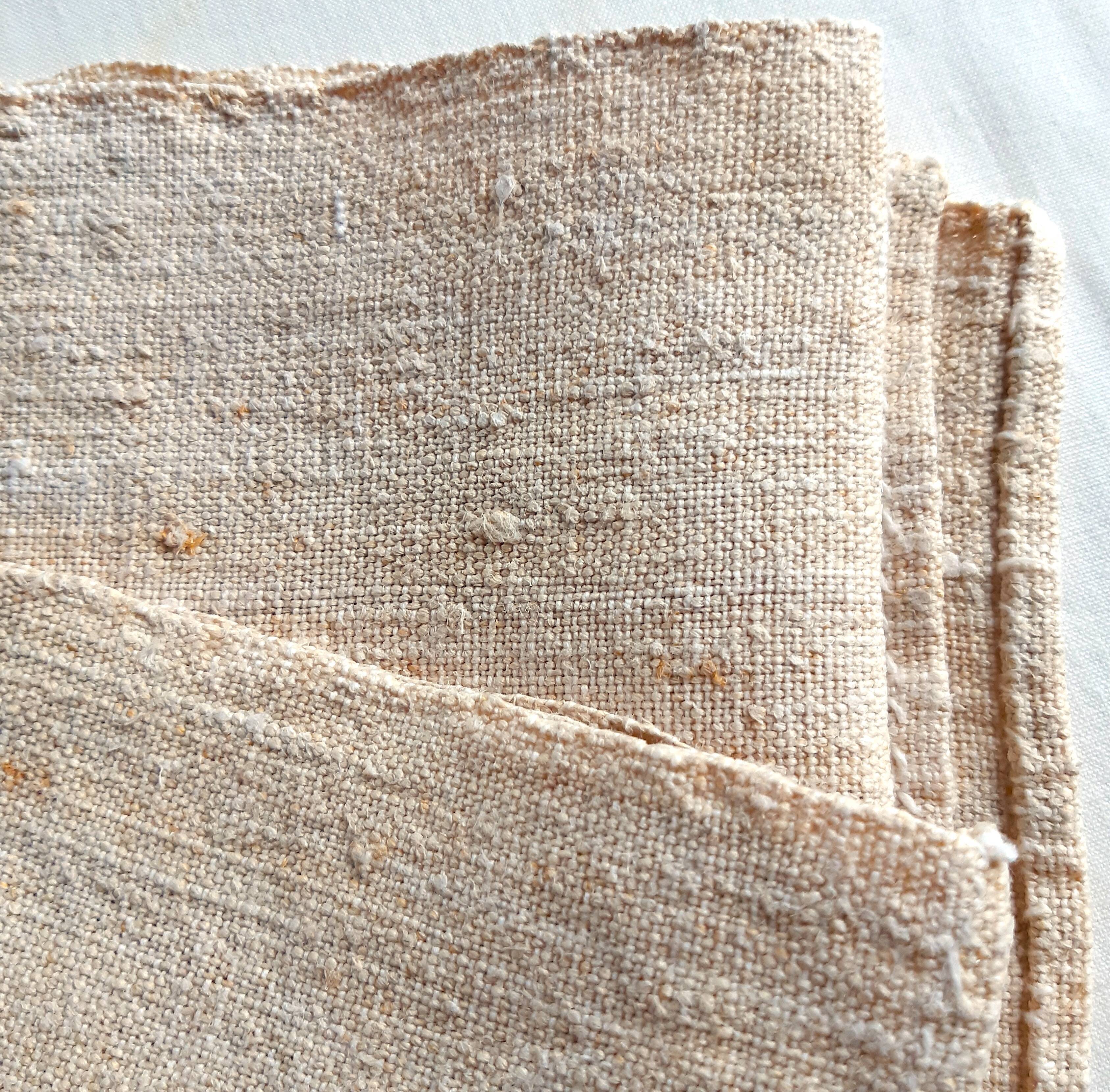 Rustic hemp tablecloth 162 x 96 cm