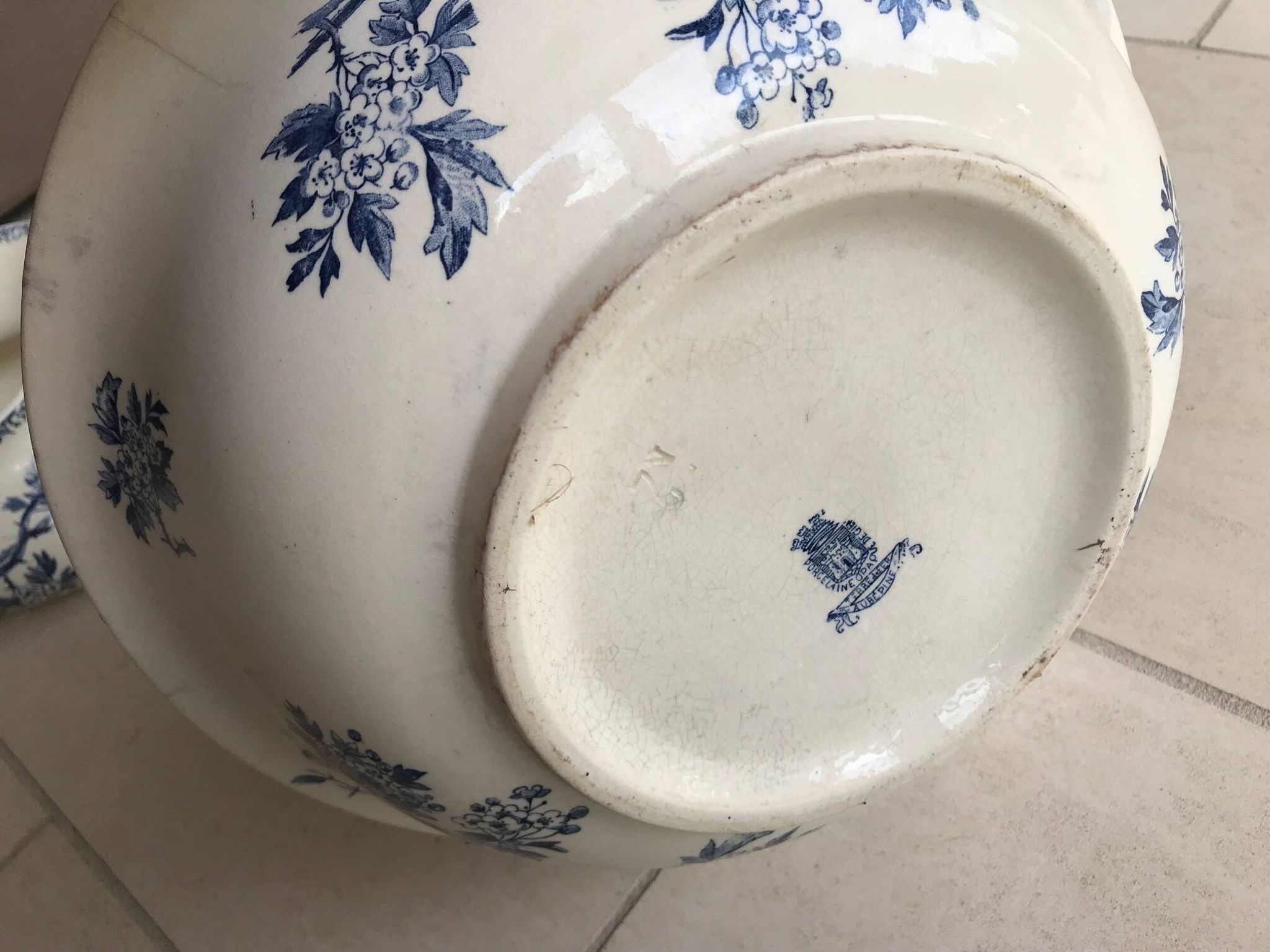 Service de toilette en Gien Aubépine
