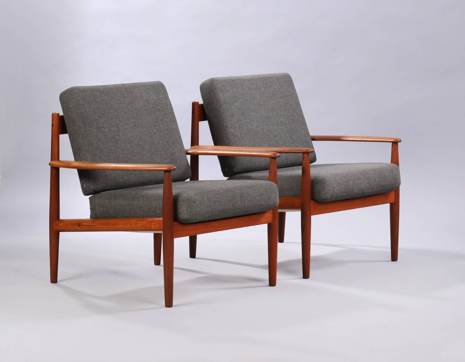 pair of teak armchairs by Grete Jalk model 118, Denmark 1963