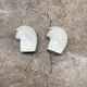 Pair of ceramic squirrels from Limoges signed Rys