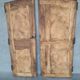 Pair of Louis XV period walnut and ash cabinet doors