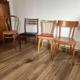 Set of 4 mismatched chairs