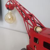 Vintage old metal toy lamp with bulbs