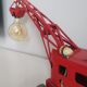 Vintage old metal toy lamp with bulbs