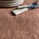 Terracotta tinted hemp harvest tablecloth