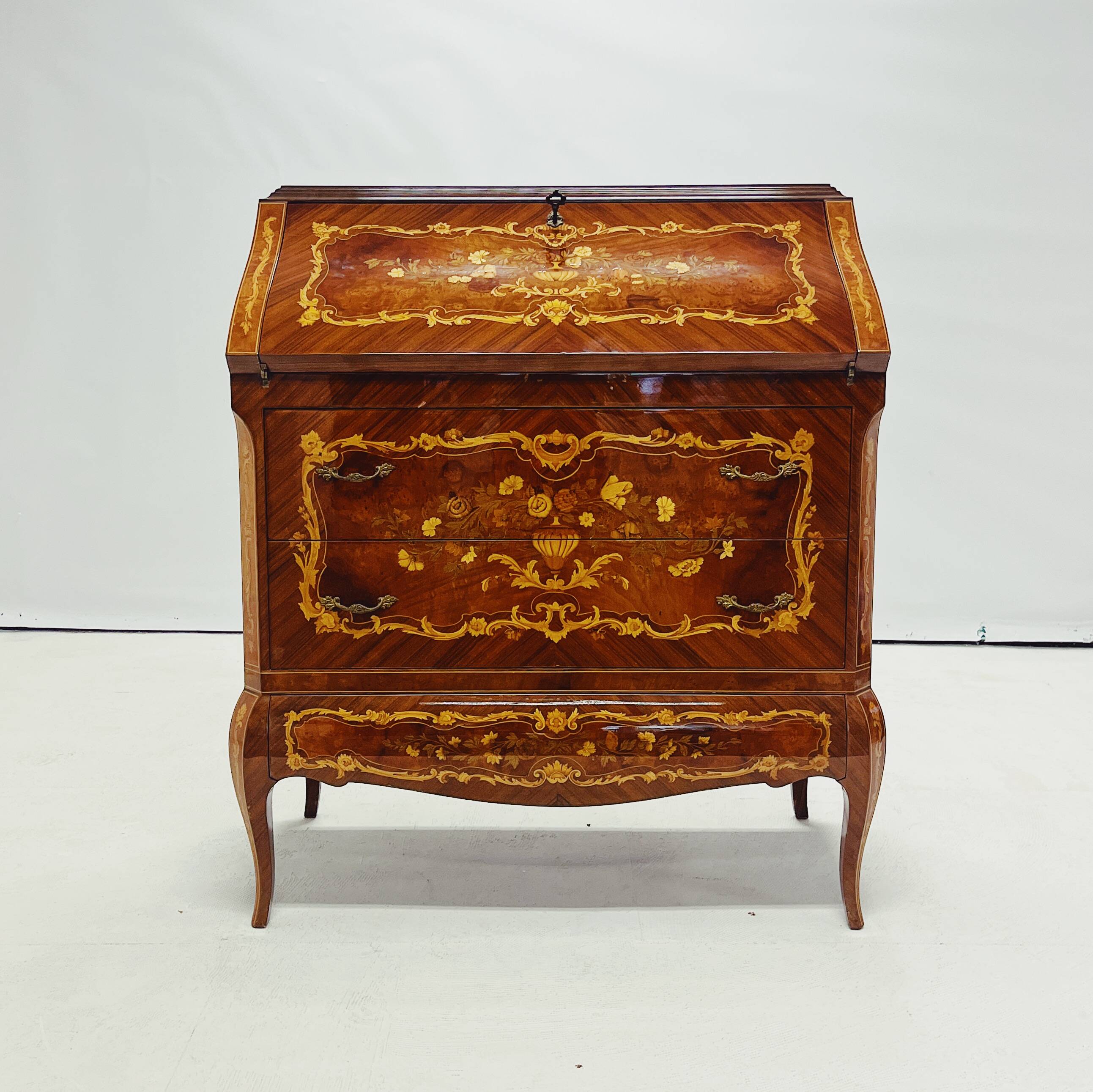 French Empire Marquetry Desk