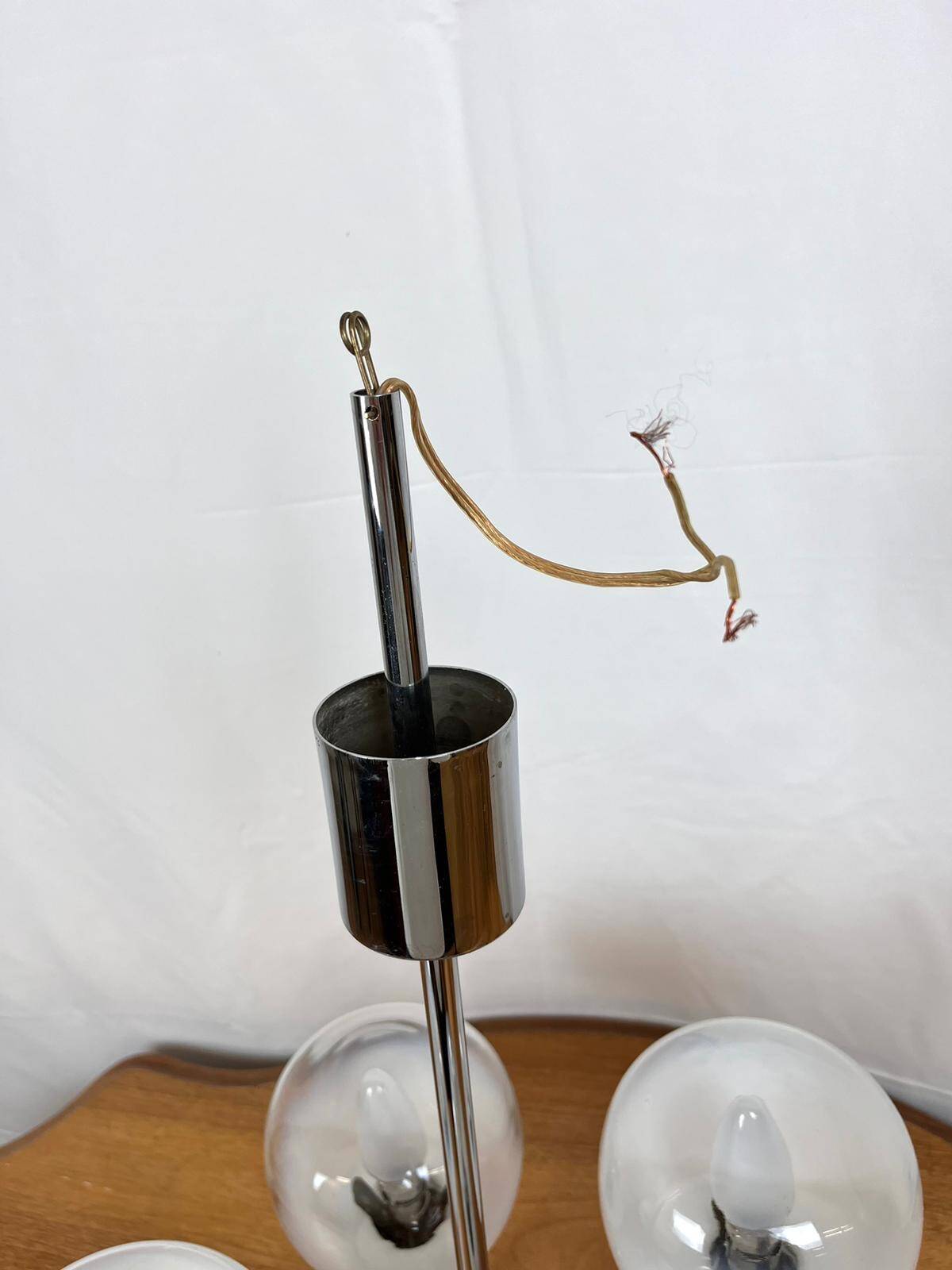 4-light chandelier by Sciolari from the 70s