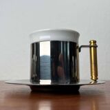 Espresso cups and saucers from the Italian postmodern Lavazza Oro series by Balzano, 1980s, set of 7.