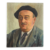 Portrait ancien signé Géo Lachaux de 1941