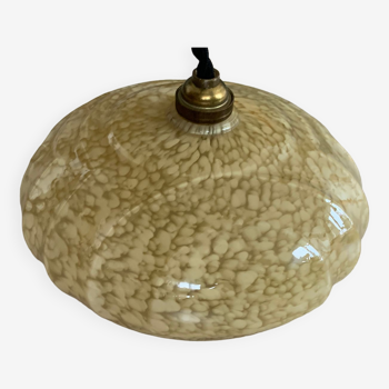 Clichy glass pendant lamp from the 1930s