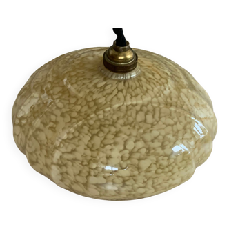 Clichy glass pendant lamp from the 1930s