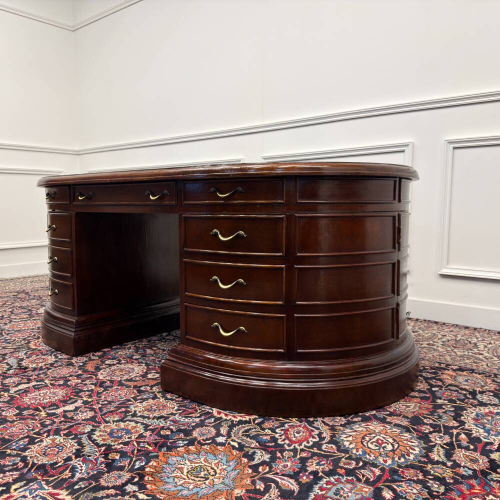 Large Classic English Oval Desk