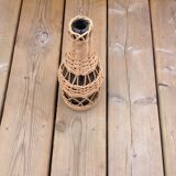 Bottle covered with wicker
