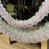 Oval Venice mirror from the 50s in Murano glass