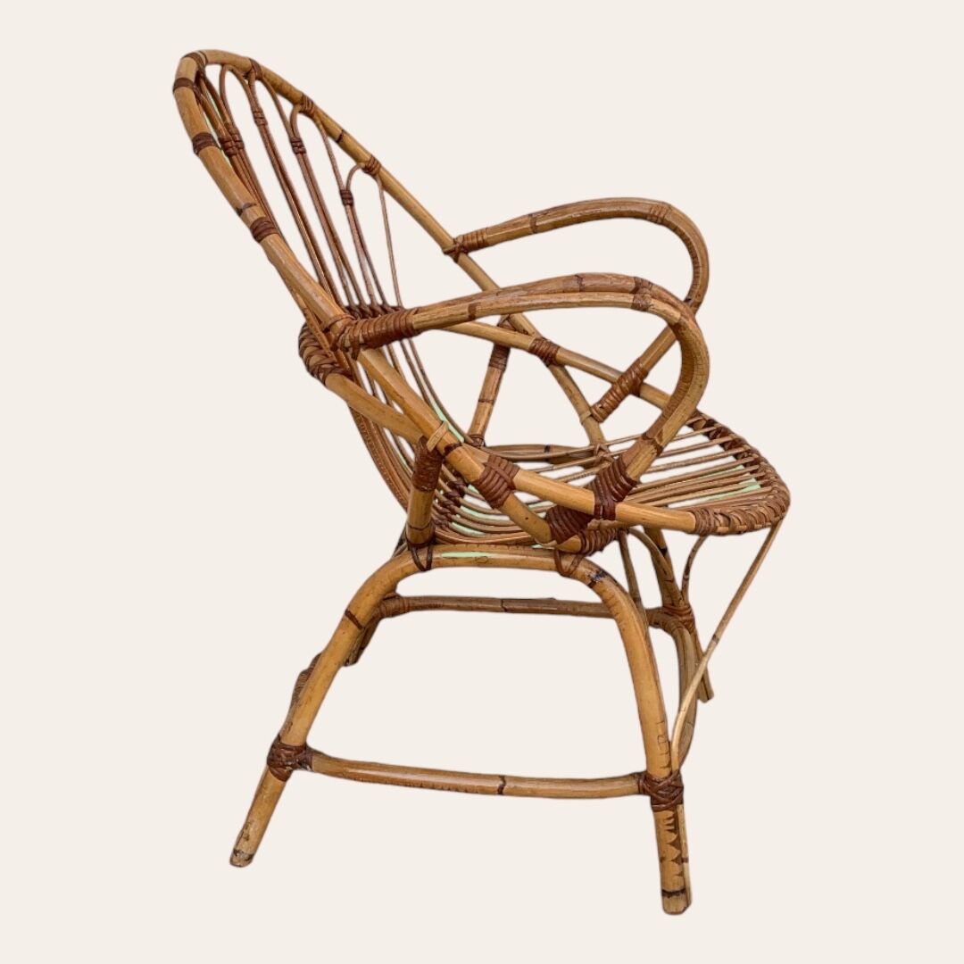 Pair of vintage shell armchairs 1950