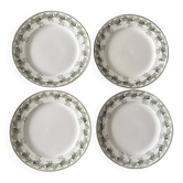 Set of 4 flat plates Terre de Fer Moulin des Loups and hamage Viol