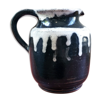 Vase pichet en céramique noir