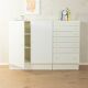 Expressive chest of drawers set by interlübke, 1960s, white, vintage