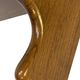 Vintage wooden wall shelve rack bookshelf in oak wood minimalist
