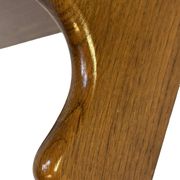 Vintage wooden wall shelve rack bookshelf in oak wood minimalist