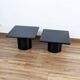 Lot de 2 tables basses gigognes Cidue, années 70