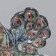 Italian Ceramic Sculpture with two Peacocks, 1960s hand-painted