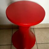 Vintage tam Tam red plastic stool